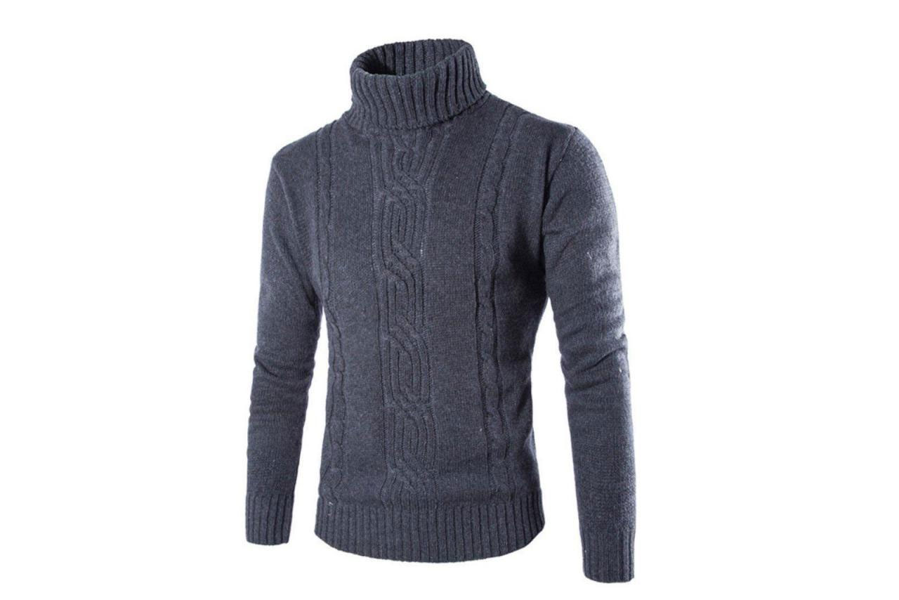 Men’s High Neck Sweater 100% Cashmere
